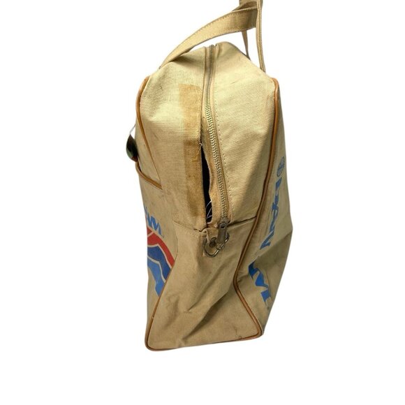 Vintage PAN AM Airlines Flight Carry-on Travel Canvas Tote Bag w/ Luggage Tags - Picture 5 of 15